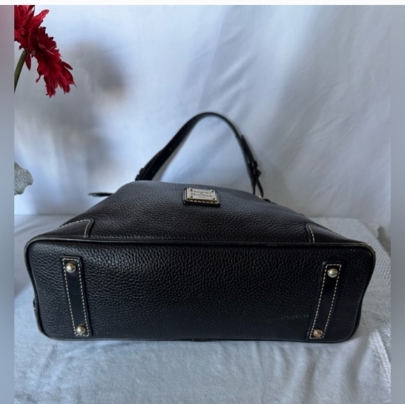 Dooney & Bourke Black Pebbled Leather Hobo Shoulder Bag - Picture 3 of 6